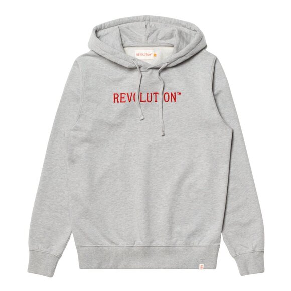 BNWT Revolution of 1995 - Men's Gray Organic Cotton Hooded Sweatshirt - Picture 1 of 6